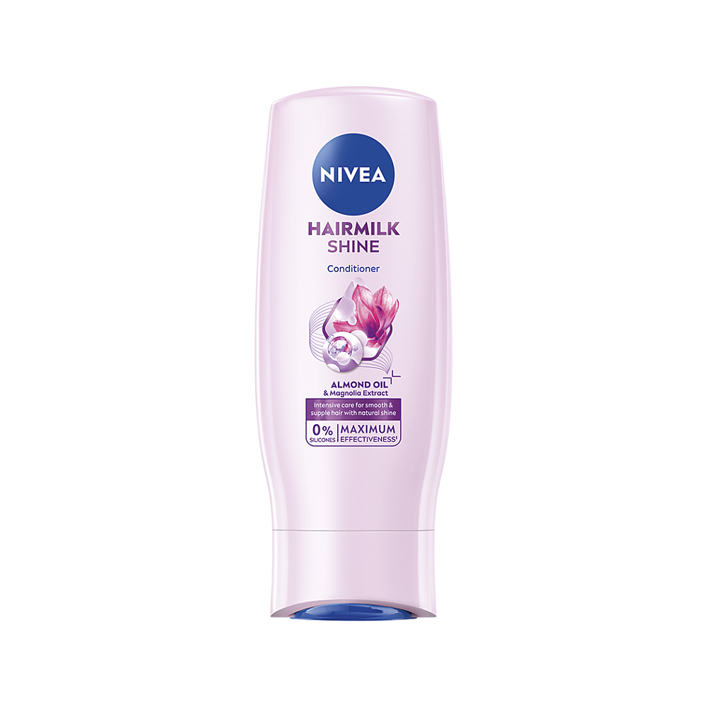 NIVEA Hairmilk Natural Shine ošetrujúci kondicionér 200 ml