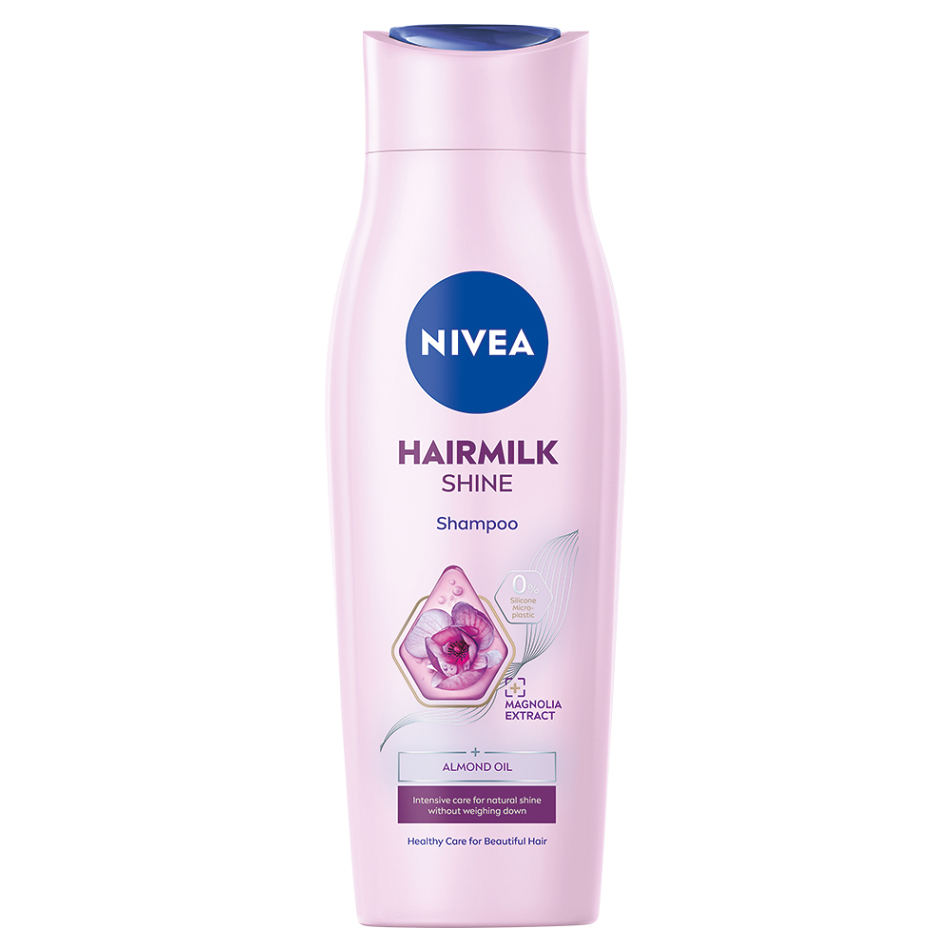 NIVEA Hairmilk Natural Shine Ošetrujúci šampón 250 ml
