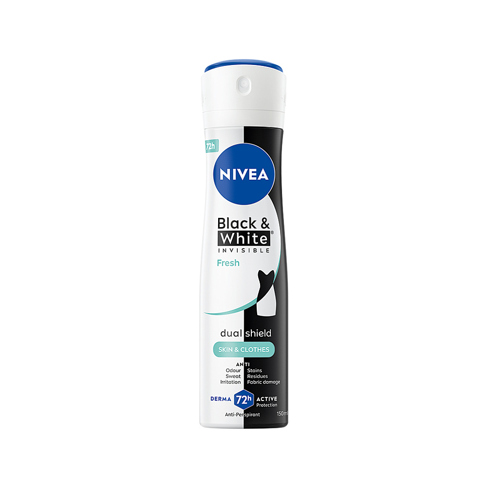NIVEA Invisible for B&W Fresh Sprej antiperspirant 150 ml