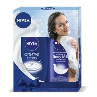 NIVEA kazeta pre ženy MILK sprchový gél 250 ml + telové mlieko 250 ml