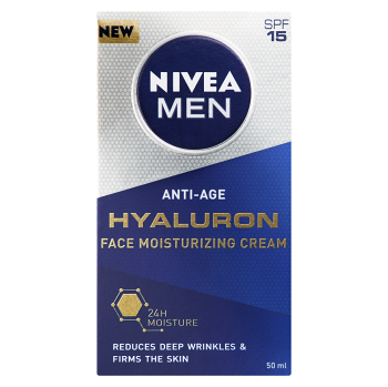 NIVEA Men Hyaluron Hydratačný pleťový krém proti vráskam 50 ml