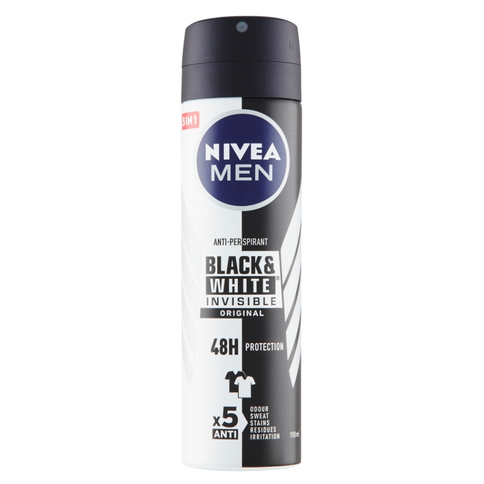 NIVEA Men Deo sprej Invisible Black&White Power 150 ml