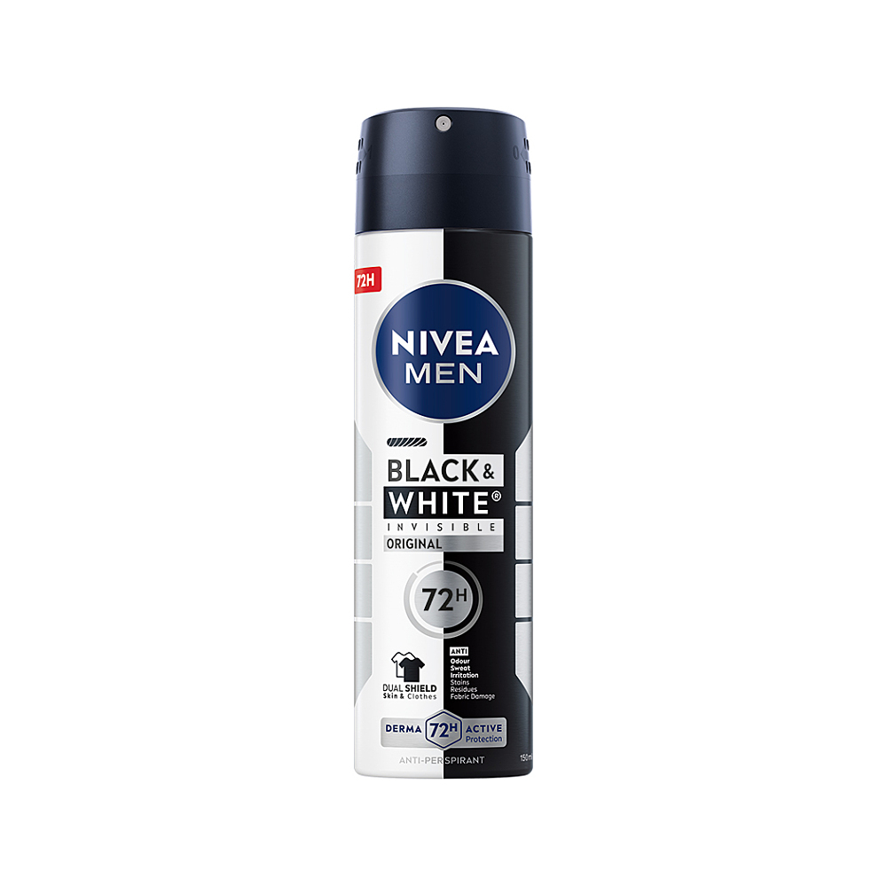 NIVEA Men Deo sprej Invisible Black&White Power 150 ml