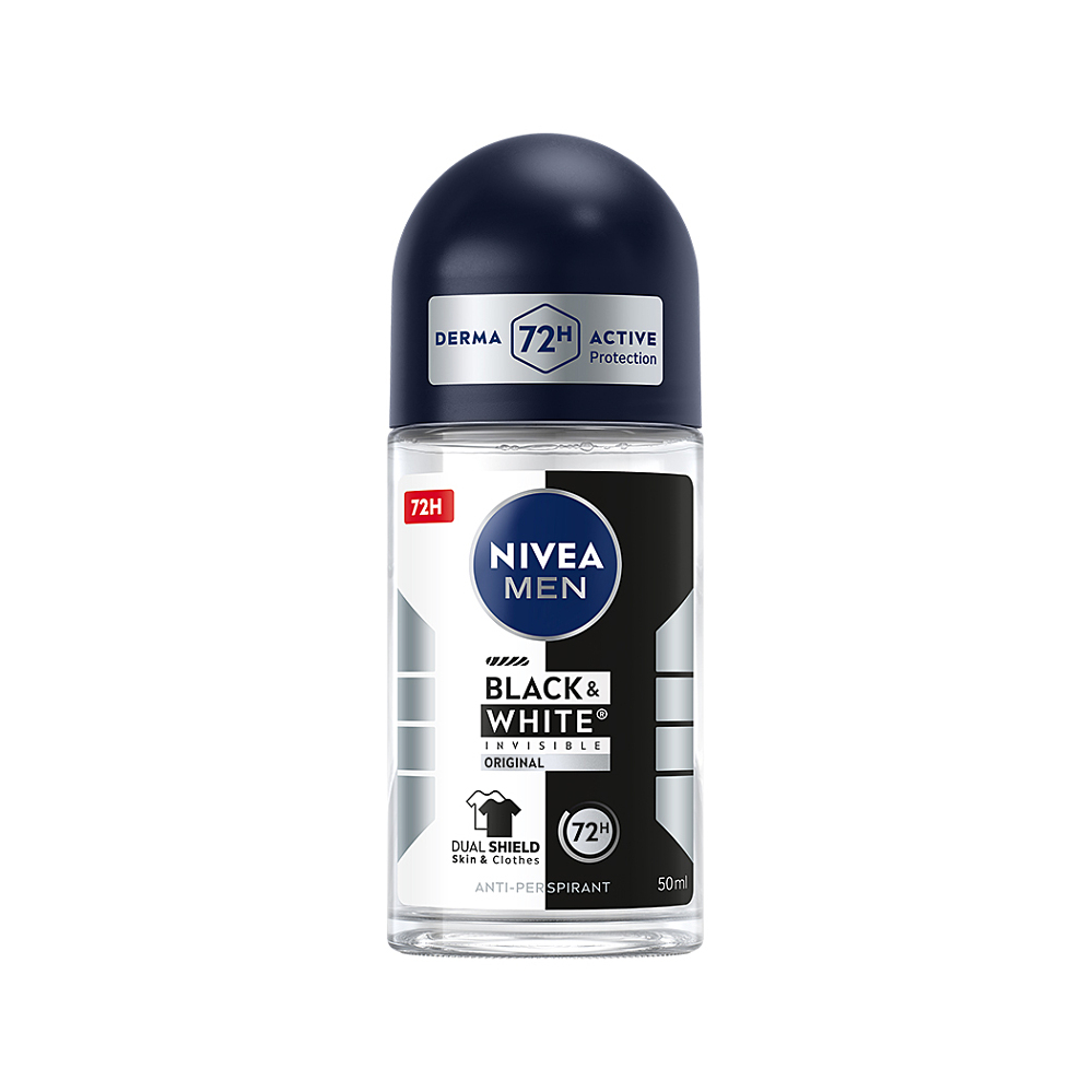NIVEA MEN Deo roll-on Invisible for Black & White Power 50 ml