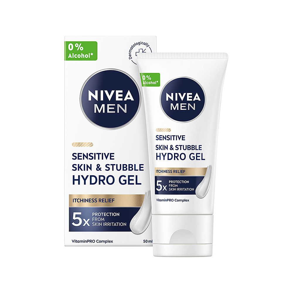 NIVEA Men Krémový gél na citlivú pleť a strnisko 50 ml