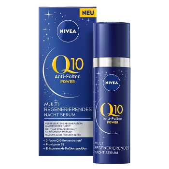 NIVEA Q10 Power Ultra Recovery nočné sérum proti vráskam 30 ml