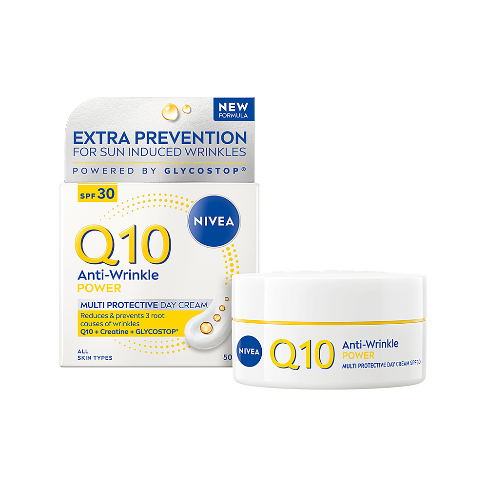 NIVEA Q10 Power Spevňujúci denný krém proti vráskam OF 30 50 ml