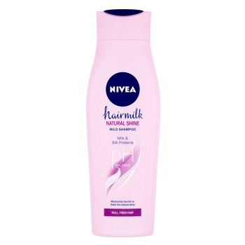 NIVEA Hairmilk Natural Shine Ošetrujúci šampón 250 ml