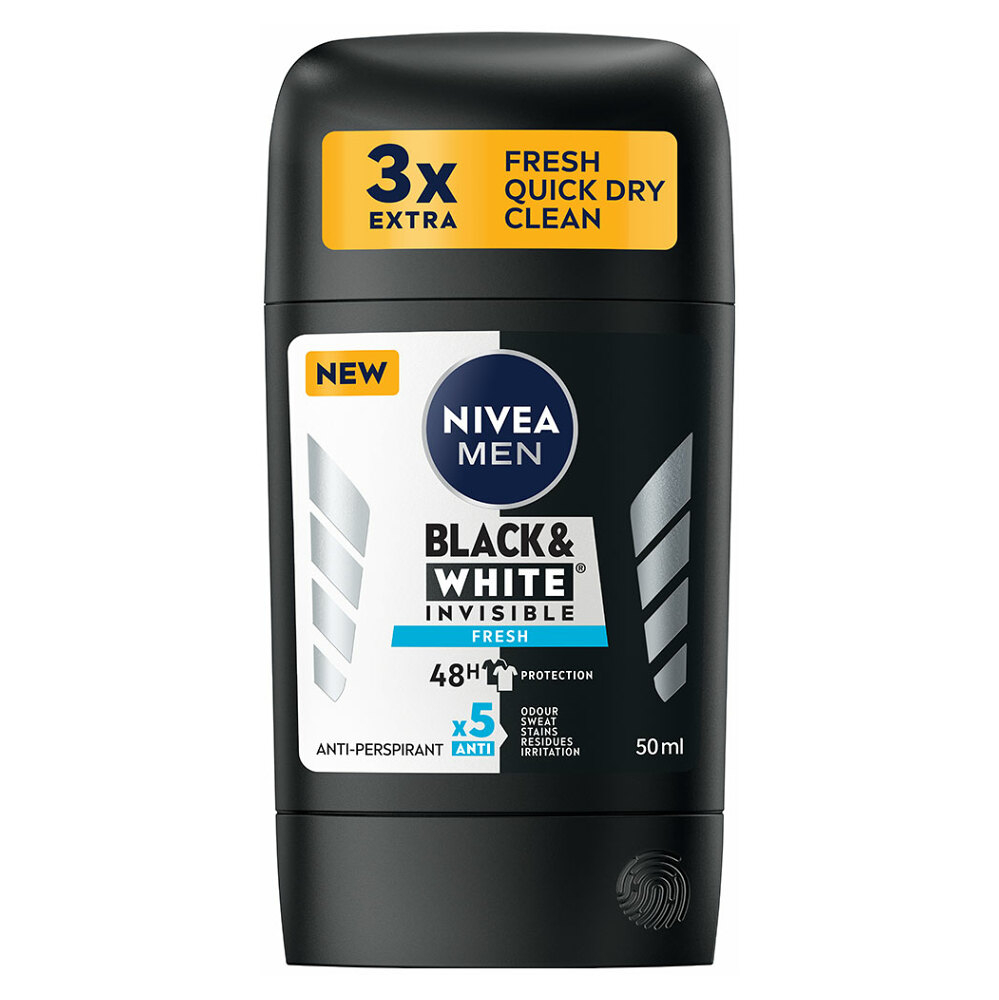 NIVEA Stick AP Men B&W Invisible Fresh 50 ml