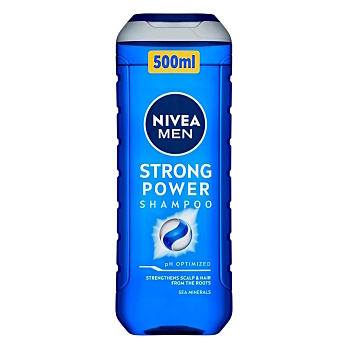 NIVEA MEN Strong Power šampón 500 ml (Šampón na normálne vlasy)