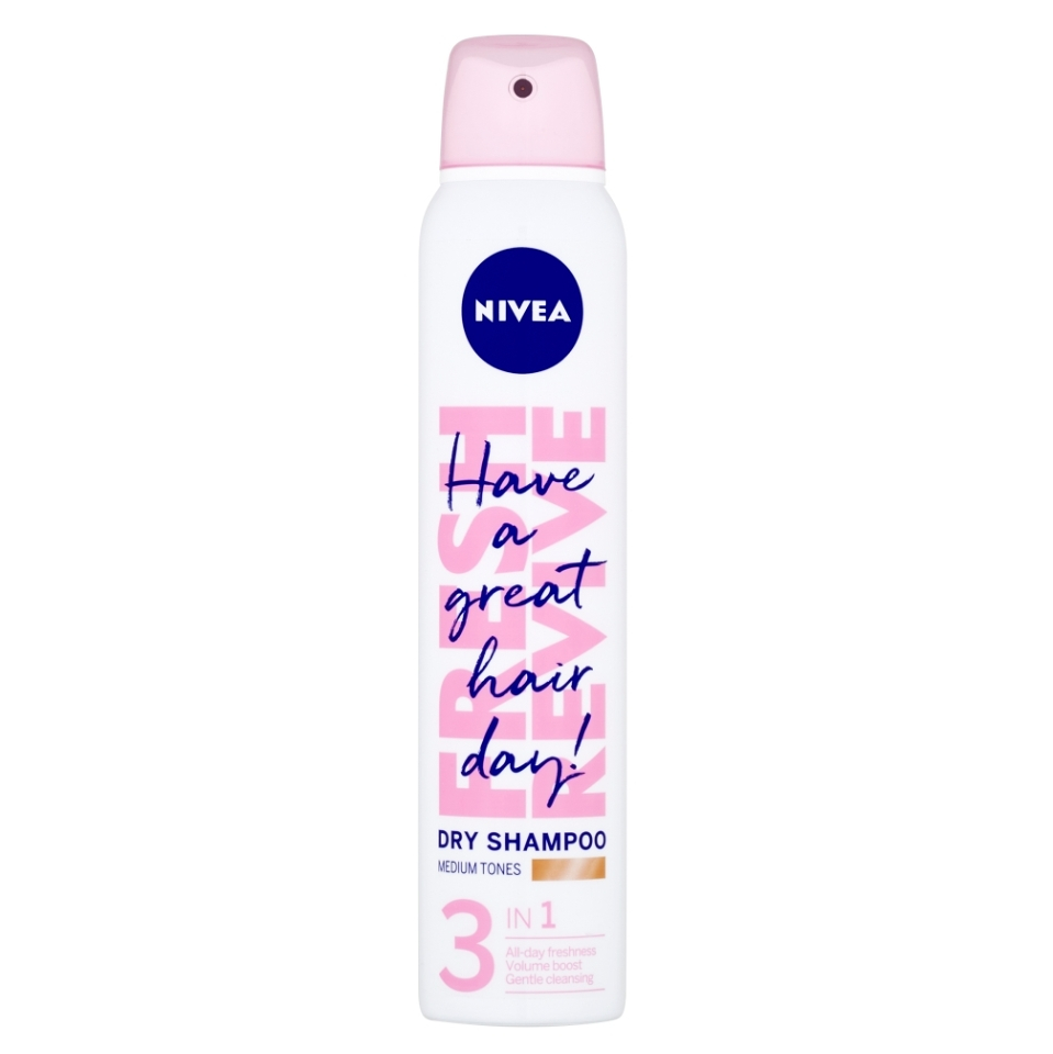 NIVEA Fresh Revive Suchý šampón pre svetlejší tón vlasov 200 ml