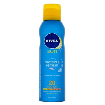 NIVEA Sun Chladivý neviditeľný sprej na opaľovanie Protect & Refresh OF 20 200 ml