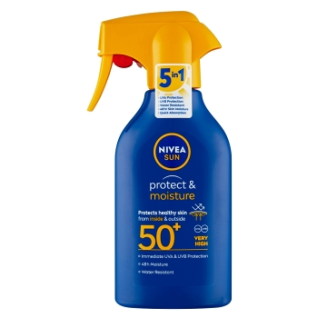 NIVEA Sun Protect & Moisture Hydratačný sprej na opaľovanie 50+ 270 ml