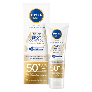 NIVEA Sun Luminous630 Pleťový krém na opaľovanie OF 50+ 40 ml (Opaľovacie krémy)