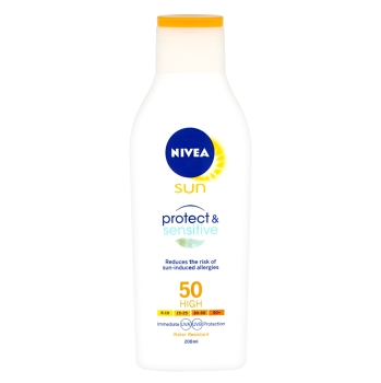 NIVEA Sun Mlieko na opaľovanie Protect & Sensitive OF 50 200 ml