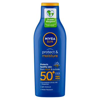 NIVEA Sun Hydratačné mlieko na opaľovanie OF 50+ 200 ml (Opaľovacie mlieka) - Hydratačný