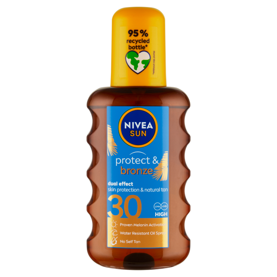 E-shop NIVEA Sun Olej na opaľovanie podporujúce zhnednutie Protect & Bronze OF 30 200 ml