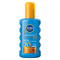 NIVEA Sun Sprej na opaľovanie podporujúci zhnednutie Protect & Bronze OF 20 200 ml