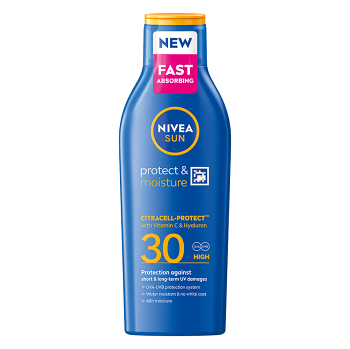 NIVEA Sun Hydratačné mlieko na opaľovanie OF 30 200 ml (Opaľovacie mlieka) - Hydratačný