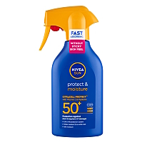 NIVEA Sun Protect&Moisture sprej na opalovanie SPF 50+ 250 ml