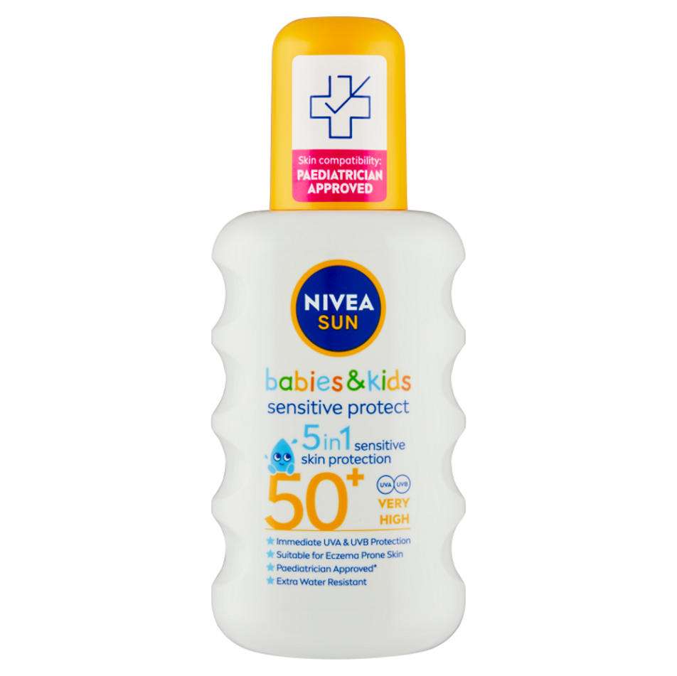 E-shop NIVEA Sun Detský sprej na opaľovanie Protect & Sensitive OF 50+ 200 ml