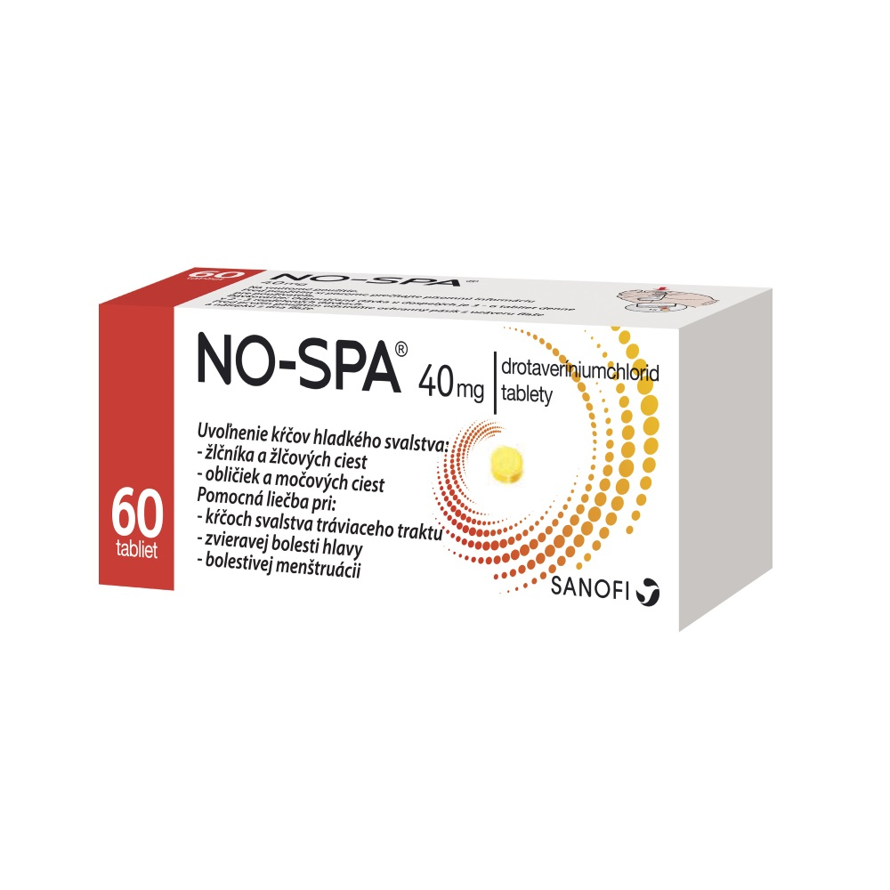 Obrázok NO-SPA 40 mg 60 tabliet