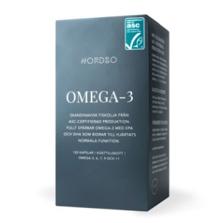 NORDBO Scandinavian omega-3 pstruhový olej 120 kapsúl