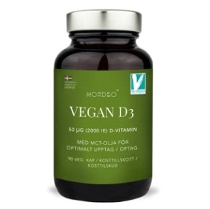 NORDBO Vegan D3 90 kapsúl