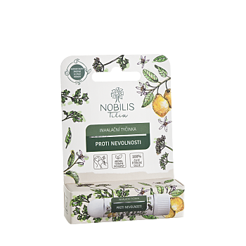 NOBILIS TILIA Inhalačná tyčinka proti nevoľnosti 1ks (Inhalačné tyčinky s esenciálnymi olejmi) - Prírodné