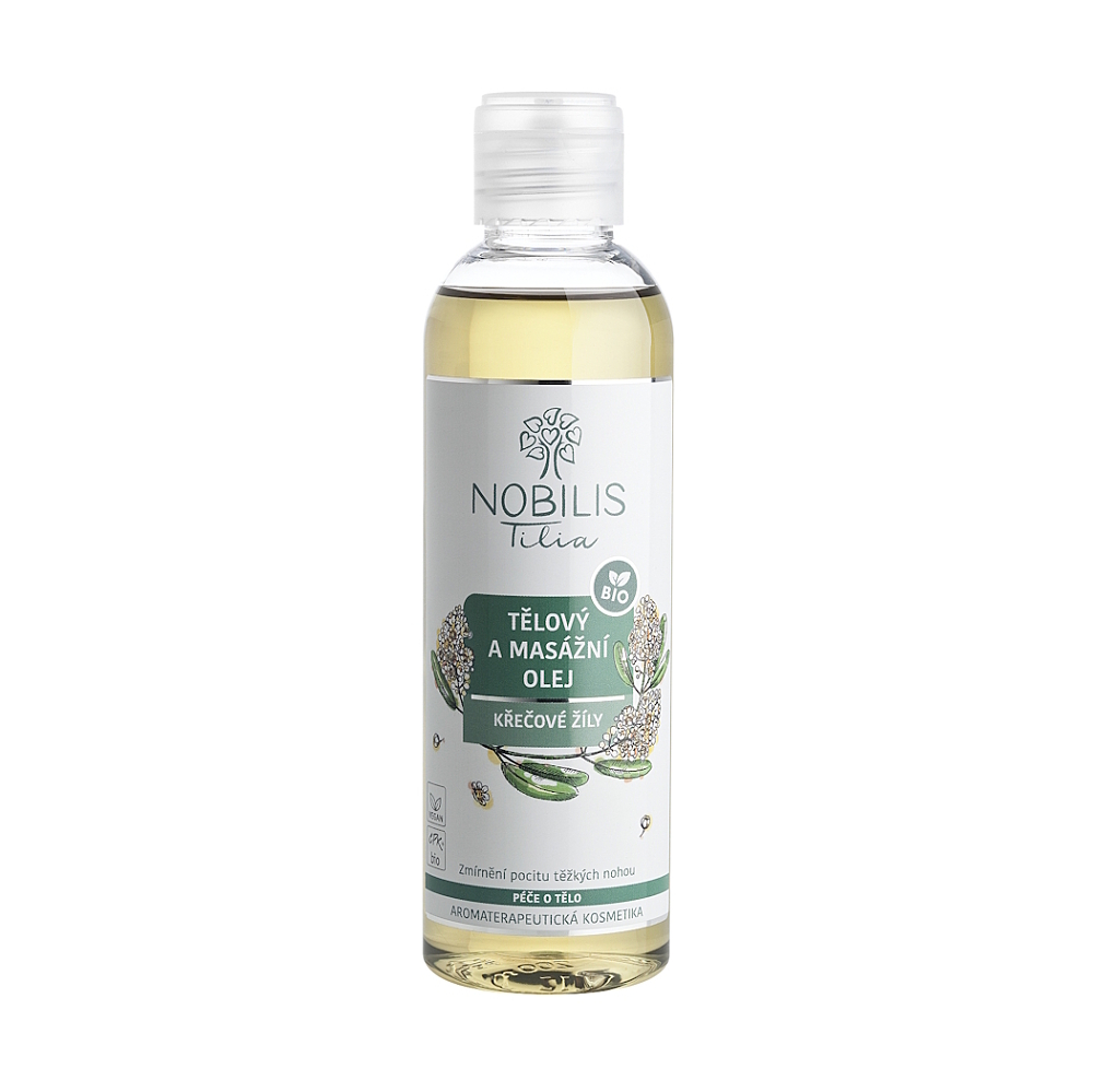 NOBILIS TILIA Telový a masážny olej kŕčové žily 200 ml