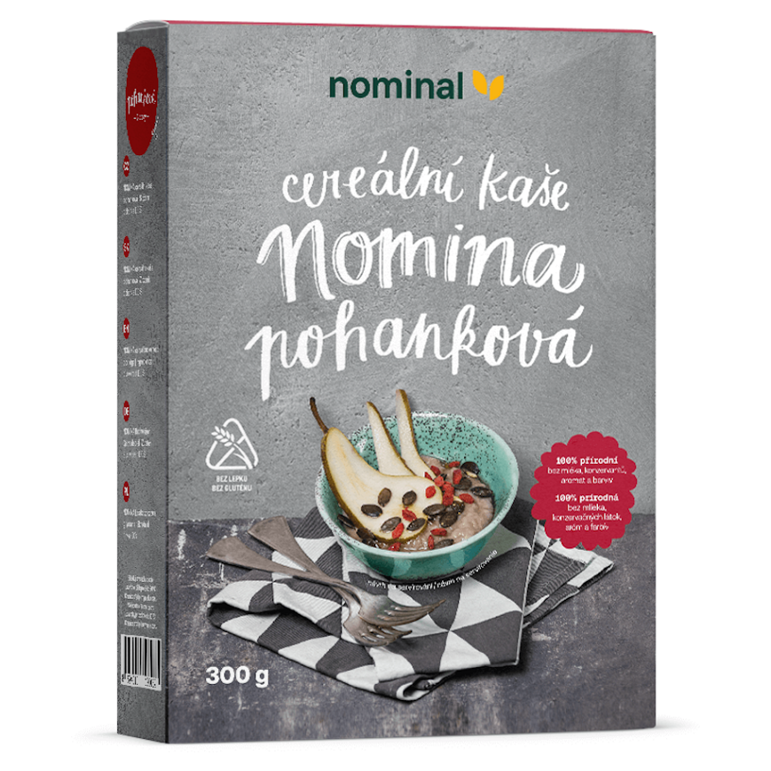Nominal Cereálna kaša Nomina pohánková instantná kaša bez lepku 300 g kúpite na Mojalekaren.sk