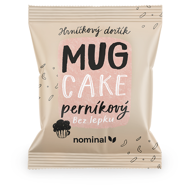 NOMINAL Hrnčekový koláčik MUG CAKE Perníkový bez lepku 60 g