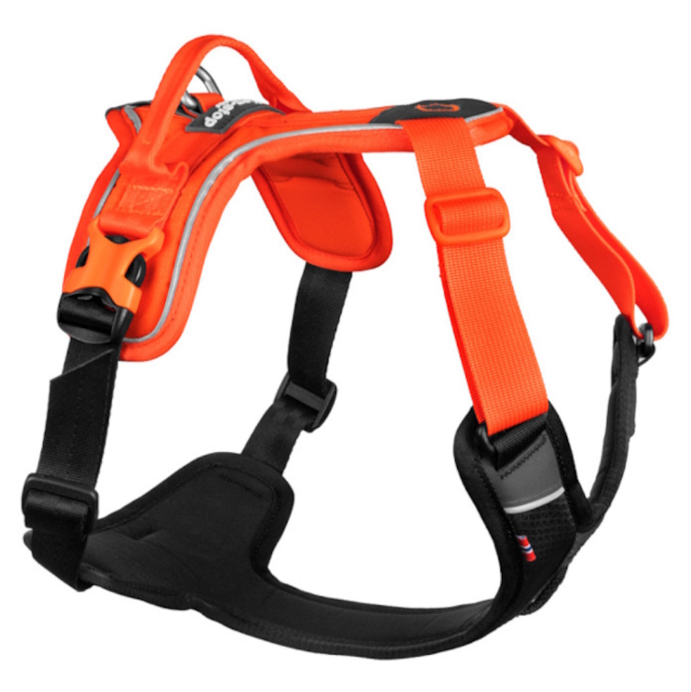 E-shop NON-STOP Dogwear Ramble postroj pre psov orange/black 1 ks, Veľkosť: XS