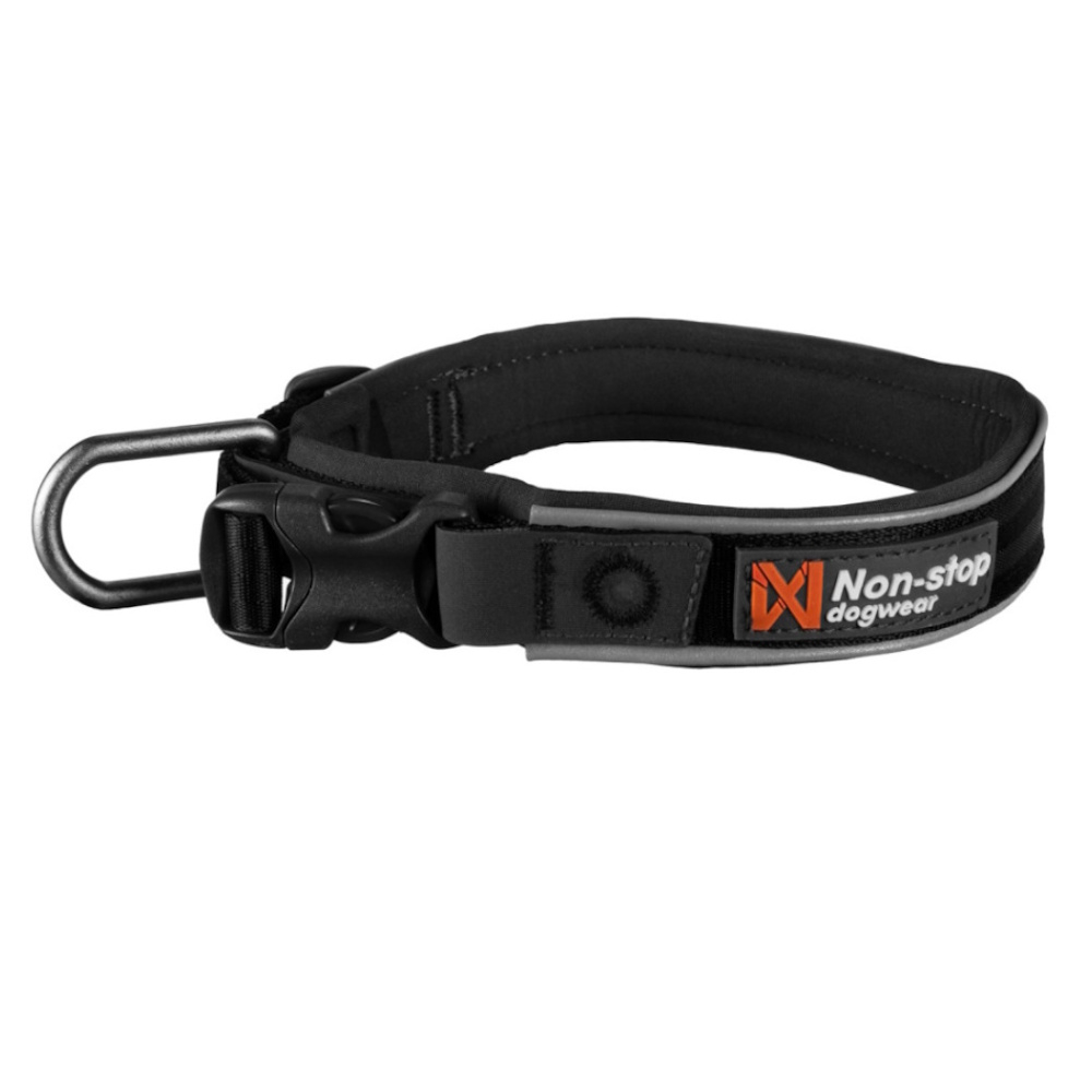 E-shop NON-STOP Dogwear Roam obojok pre psov čierny 1 ks, Veľkosť: M