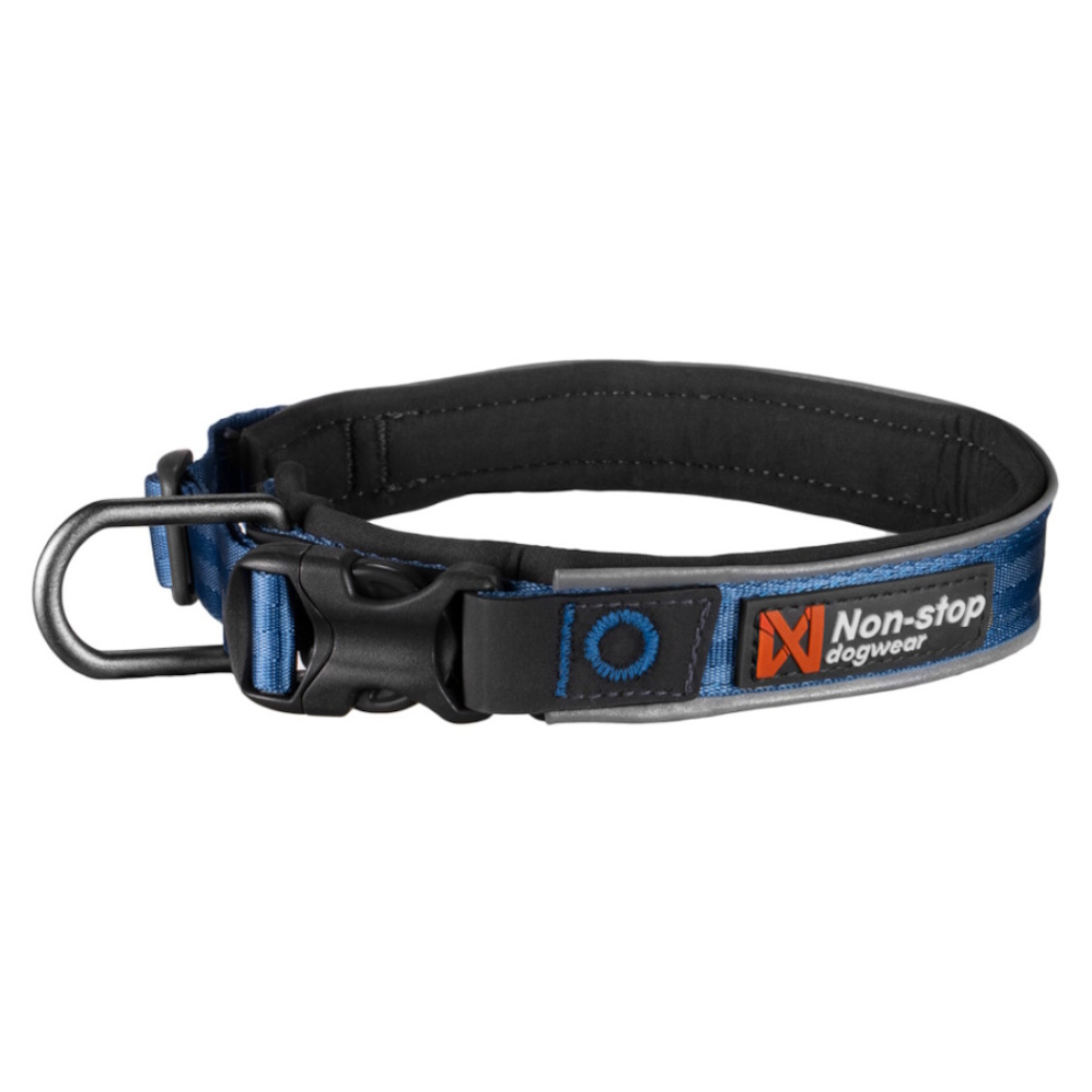 E-shop NON-STOP Dogwear Roam obojok pre psov modrý 1 ks, Veľkosť: XS