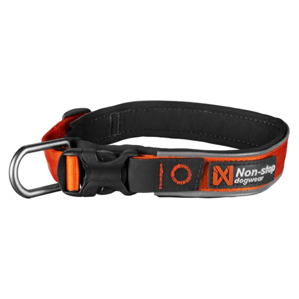 E-shop NON-STOP Dogwear Roam obojok pre psov oranžový 1 ks, Veľkosť: XS