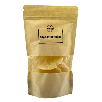 NONAGE Ananás krúžky sušené natural 500 g (Ananás) - Prírodné, Jednozložkové