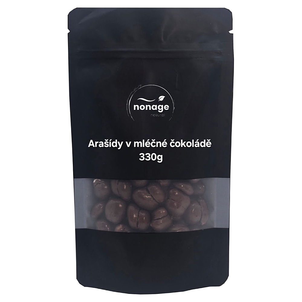 NONAGE Arašidy v mliečnej čokoláde 330 g