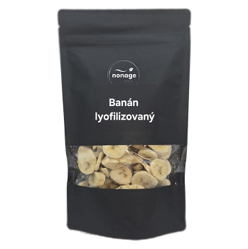 NONAGE Banán plátky lyofilizované 80 g (Banán) - Prírodné, Jednozložkové, Lyofilizované