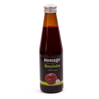 NONAGE Brusnica 100% juice premium 250 ml BIO