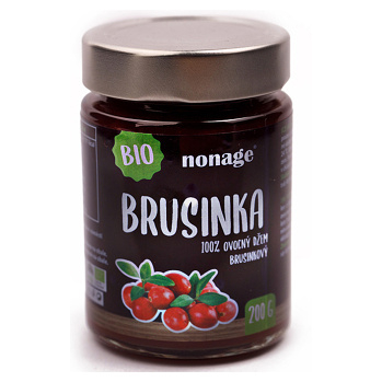 NONAGE Brusnicový ovocný džem BIO Premium 200 g