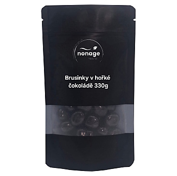 NONAGE Brusnice v horkej čokoláde 330 g (Brusnice) - Prírodné