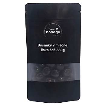 NONAGE Brusnice v mliečnej čokoláde 330 g (Brusnice) - Prírodné