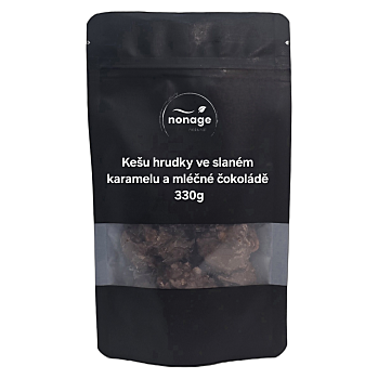 NONAGE Kešu hrudky slaný karamel v mliečnej čokoláde 330 g (Kešu jadrá) - Sladké, Slané, Pražené
