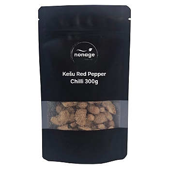 NONAGE Kešu red pepper chilli 300 g (Kešu jadrá) - Slané, Pražené