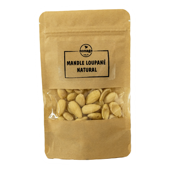 NONAGE Mandle lúpané natural 750 g (Mandle) - Jednodruhové