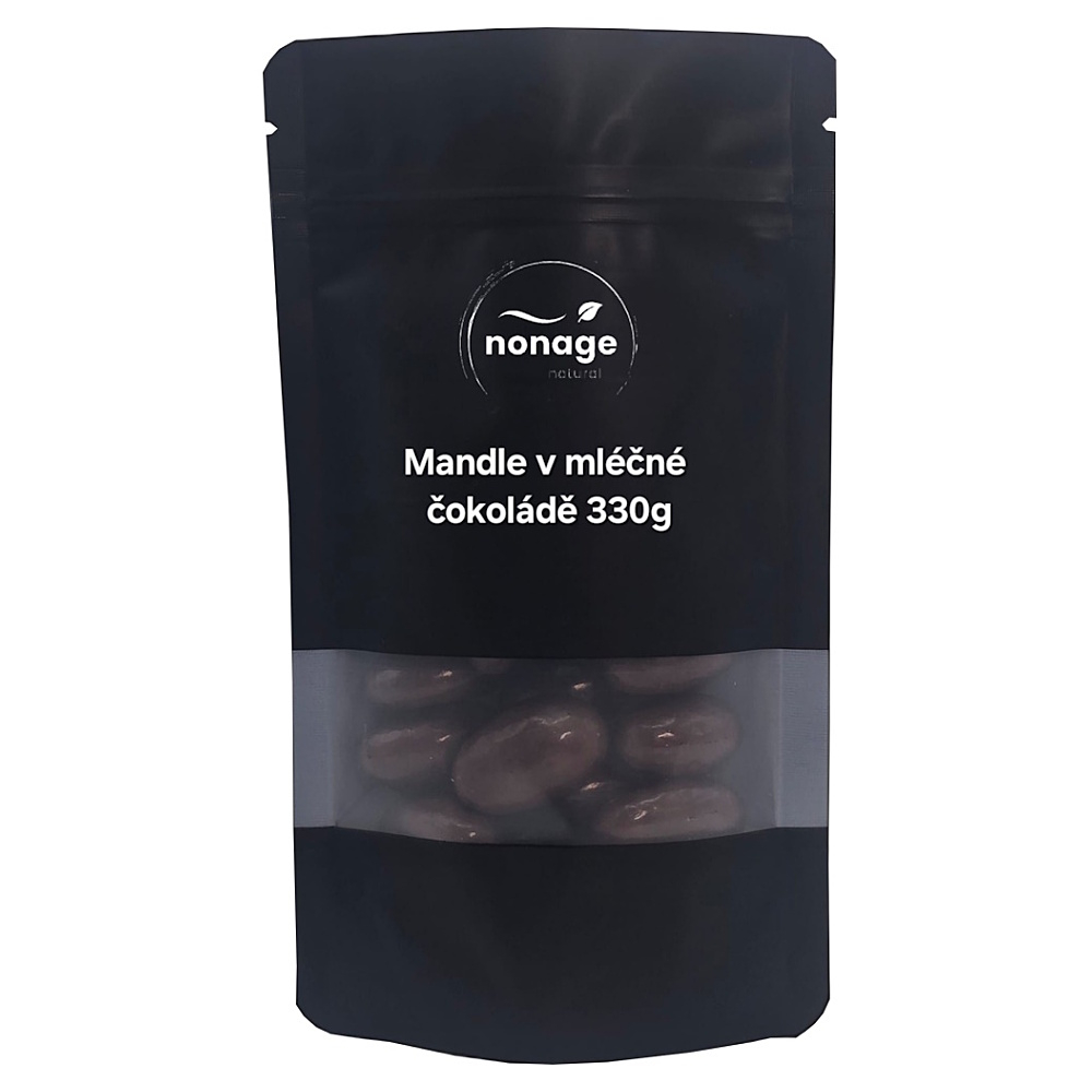NONAGE Mandle v mliečnej čokoláde 330 g