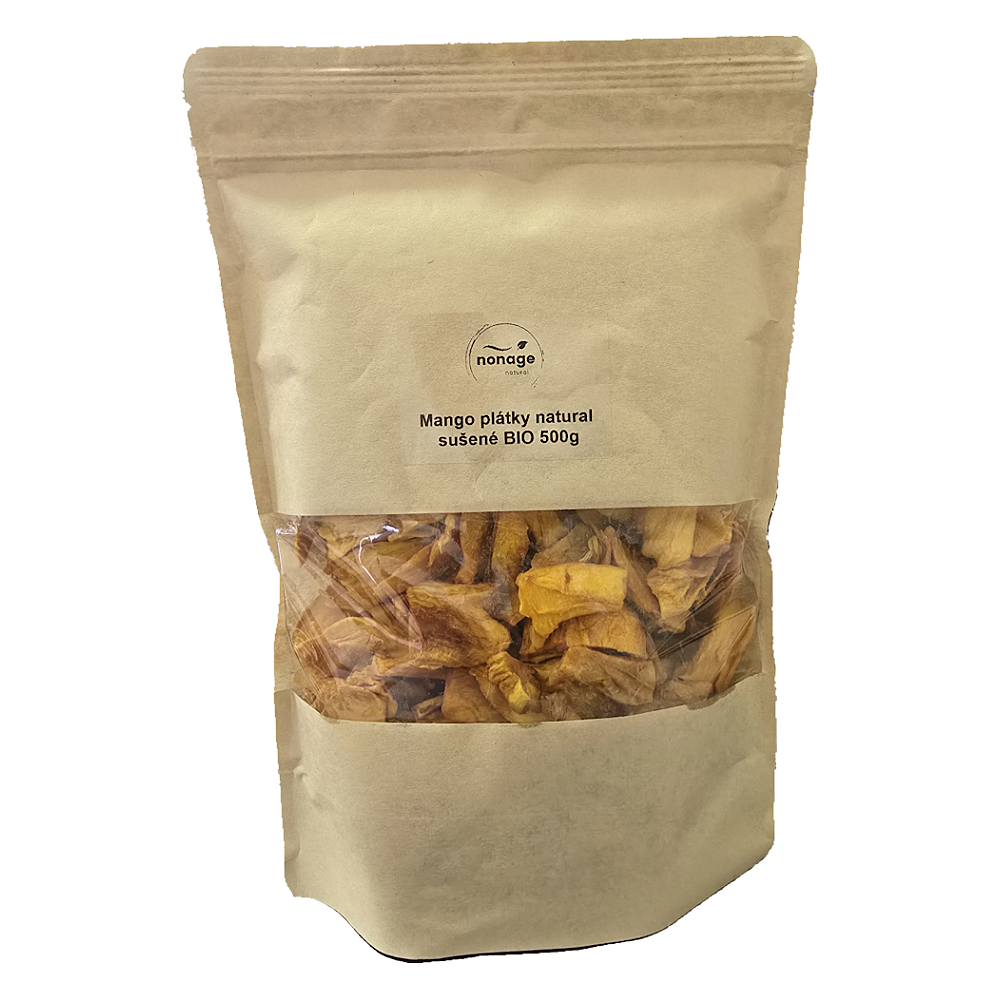 NONAGE Mango plátky sušené natural BIO 500 g