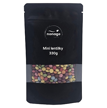 NONAGE Mini lentilky s prírodným farbivom 330 g (Čokolády) - Sladké, Pražené