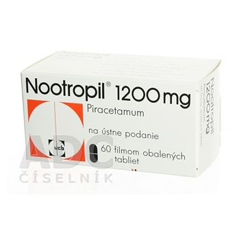 NOOTROPIL 1200 mg 60 filmom obalených tabliet